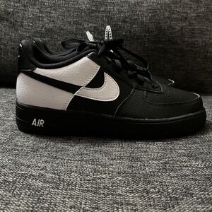 Nike Air Force 1 Shoes Youth Size 6Y Black White Colorblock Sneakers HF9096-001